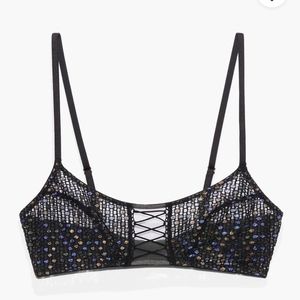 Savage X Fenty Glitter Disco lace bralette